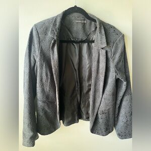 Atmosphere black and Gray Patterned Blazer- Size 14 (UK)
